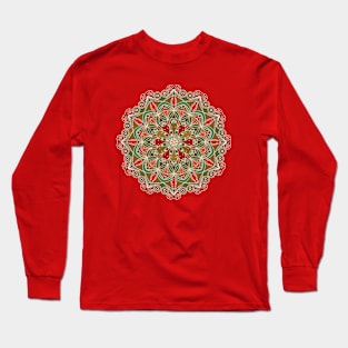 CHRISTMAS MANDALA Long Sleeve T-Shirt